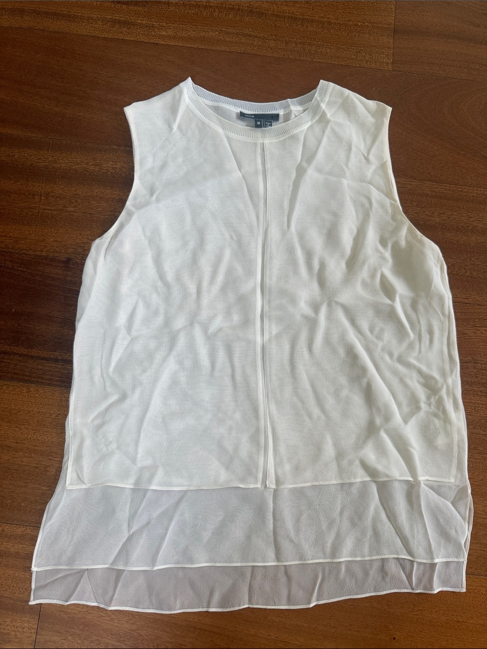 Vince Silk Sleeveless Tank